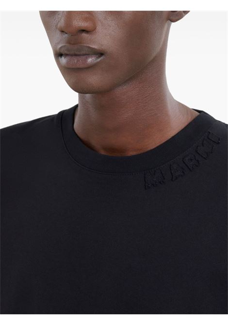 crewneck t-shirt man black MARNI | HUMU0287X0 UTC40600N99